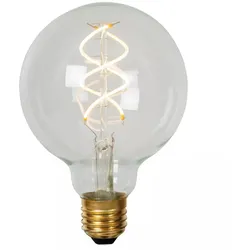 Lucide G95 LED Filamentlampe E27 4,9W 2700K Transparent