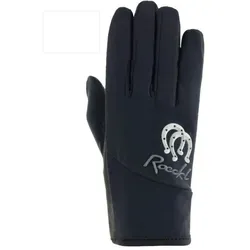 Roeckl Keysoe Kinder Reithandschuh schwarz mit silber gefüttert, Roe17_Gr.: 5