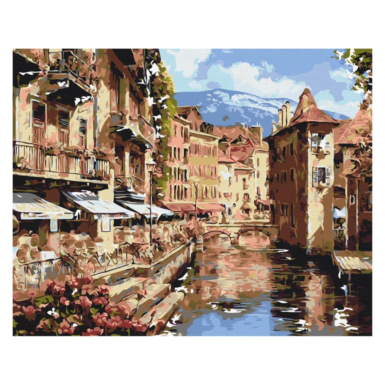 Syma Picture Paint it! Painting by numbers Town on the river (BS51404)