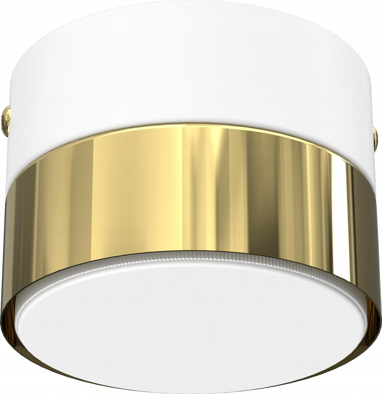Moonlight LED-plafondlamp wit met goudkleurige afwerking voor de woonkamer