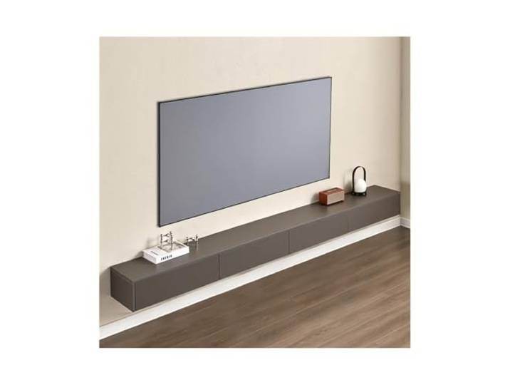 Vfs8dQ5kt Medieneinheit Schwimmendes TV-Ständer Entertainment Media Console Center(150x30x20cm)