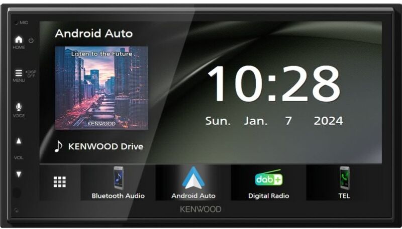 Kenwood Electronics DMX5023DABS Ricevitore multimediale per auto Nero Wi-Fi 22 W Bluetooth