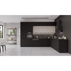 Winkelküche SIENA + ARONA 350x290 cm Küchenzeile Eckküche Küche XL Stauraum