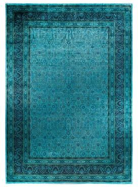 Overton "Overdyed, One-of-a-Kind Handmade Area Rug - Blue - 12' 3"" x 17' 6"""