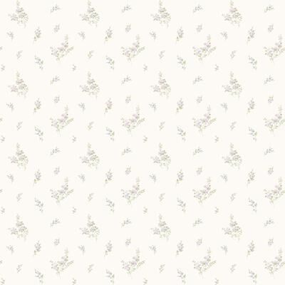Galerie Wallcoverings Miniatures 3 Tiny Rose Cluster Design Vinyl on Non-woven Matte Wallpaper Roll