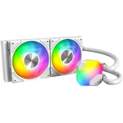 Montech Hyper Flow ARGB 240 AIO, White, CPU Wasserkühler, Weiss