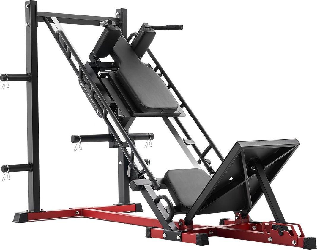 Beinpresse-Hack-Squat-Kombimaschine, verstellbar, für den Unterkörper, speziell für das Heimtraining