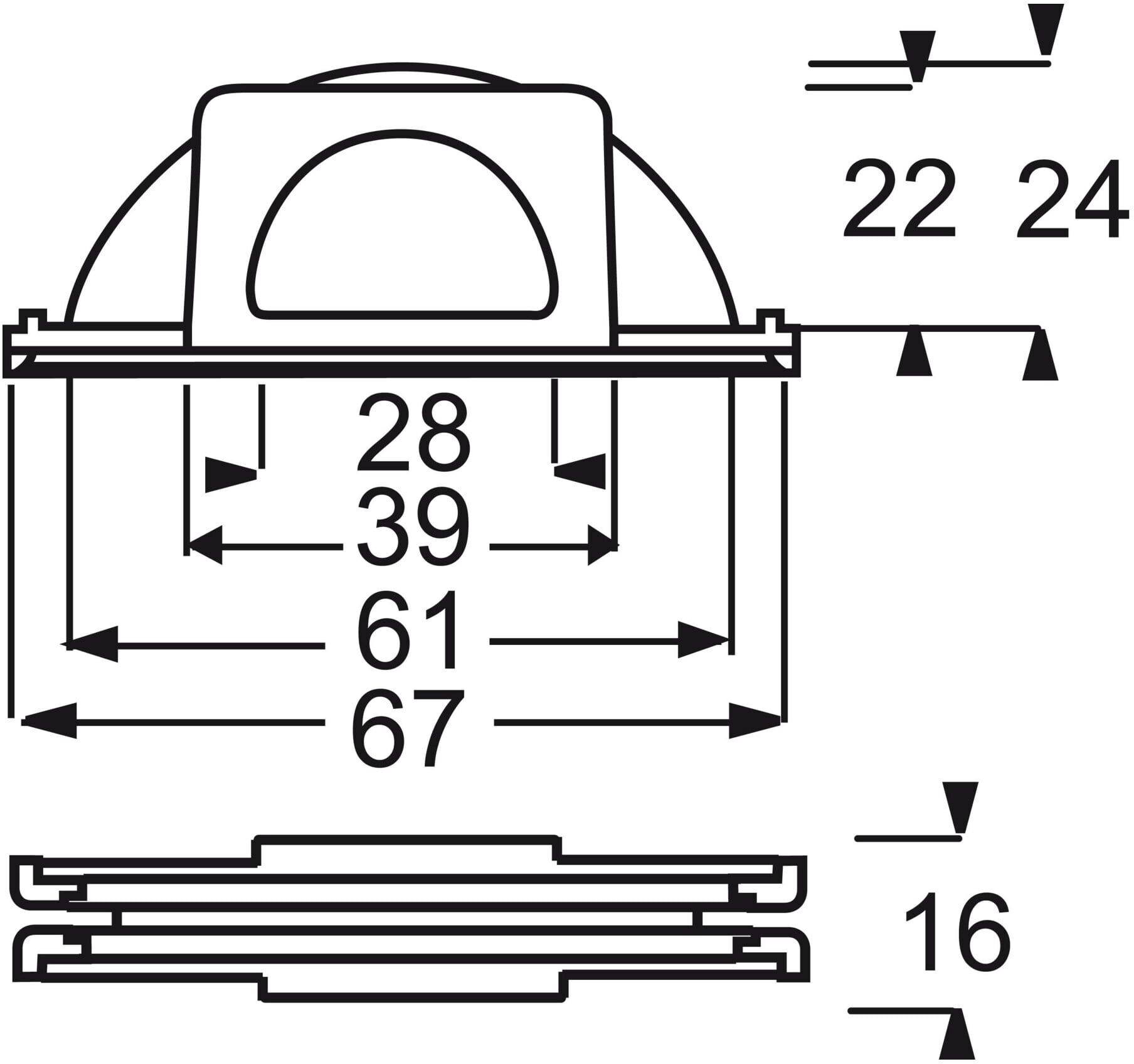 Busch-Jaeger Leitungseinführung Verbindungsstück 2138 W-54 (2CKA001761A1509)