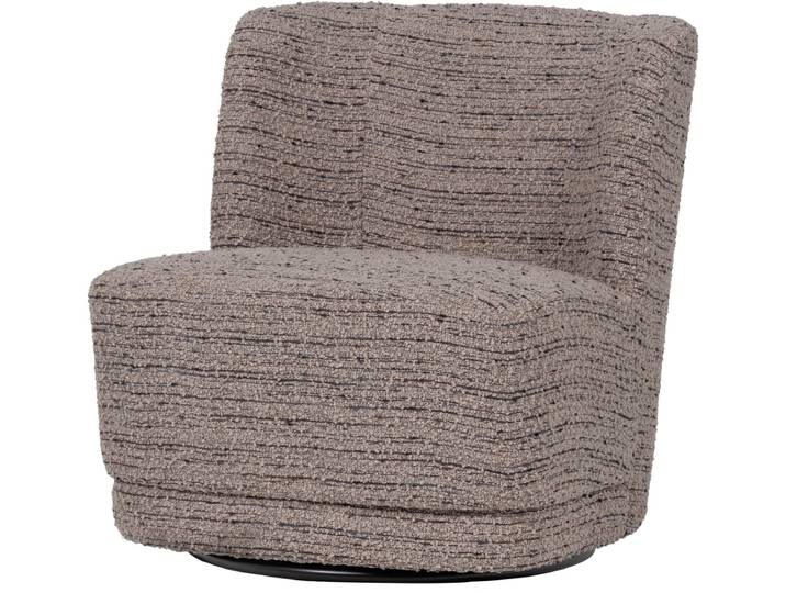 WOOOD Atty Draaifauteuil - Grove Melange - Beige - 75x74x65