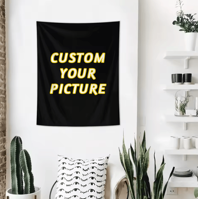 Inspire Curations Custom Photo & Logo Tapestry Banner Personalized Wall Tapestry For Events, Home & Business Decor dzsk000 95x73cm
