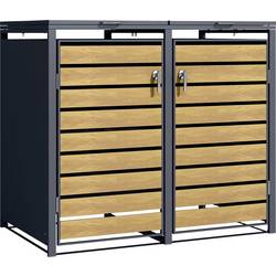 Phoenix GB2213AWK Series GB Mülltonnenbox Eiche 240 l 2 Mülltonnen
