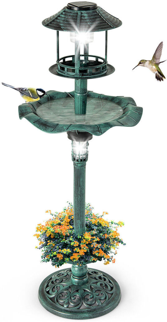 Dakota Fields Freestanding Feeding Station Green 110cm H X 43cm W X 43cm D