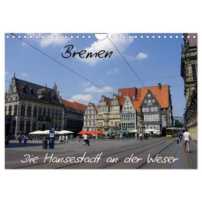 Bremen - Die Hansestadt an der Weser (Wandkalender 2027 DIN A4 quer), CALVENDO Monatskalender