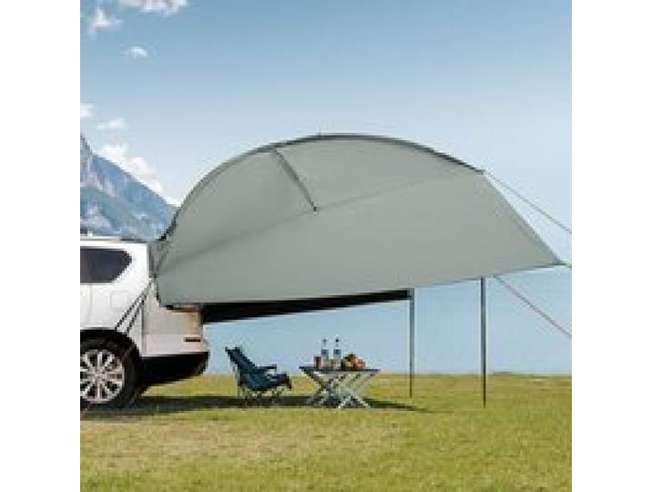VEVOR Auvent Voiture 3x2,1 m Grand Auvent Latéral de Voiture PU2000 mm UV50+ Résistant Soleil/Eau/Vent avec Sac de Rangement Auvent sur Côté/à l'Arrière pour Camions, SUV, Fourgonnettes, Camping-cars