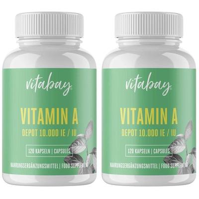 Vitamin A 10. 000 I.e. Depot vegan hochdos.Kapseln 2x 2x120 St Kapseln