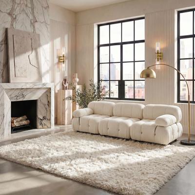 SAFAVIEH Handmade Bahija Luxe Shag 3-inch Thick Rug