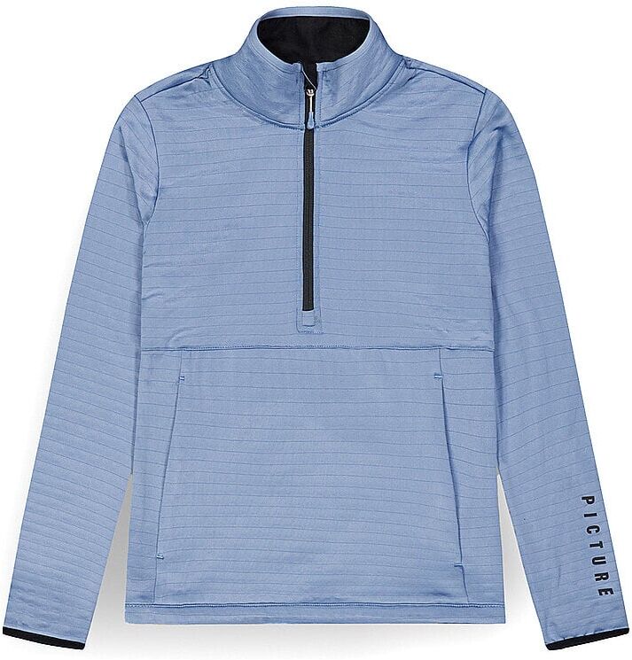 PICTURE Damen Fleecepullover mit Zip Bake hellblau   S W