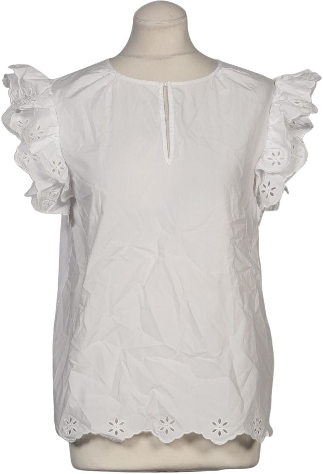 Weekend Max Mara Damen Bluse, Weiß, Gr. M, Baumwolle - Second Hand