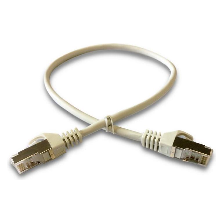 Datacom Patch cord S/FTP CAT6A 0,5m gray (FTP, S/FTP, SFTP, CAT6a, 0.50 m) (1690)