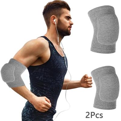 Uplifted Finds 2Pcs Breathable Thick Sponge Elbow Protection Sleeves gray xs