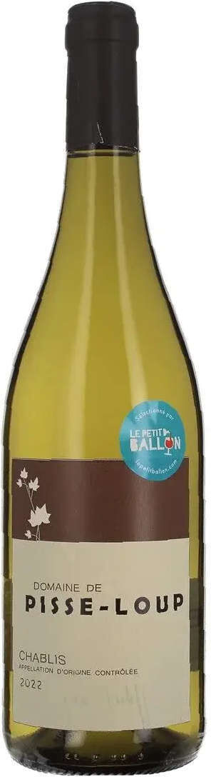 Le Petit Ballon Domaine Pisse Loup - Chablis  - Domaine de Pisse-Loup - AOP Chablis - Blanc - 750 mL