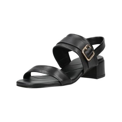 Riemchensandale HÖGL "Högl Sandalen Leder", Damen, Gr. 41, Leder, schwarz, Schuhe Riemchensandale