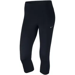 Nike, Damen, Tights, Power Essential Running Capri (S), Schwarz