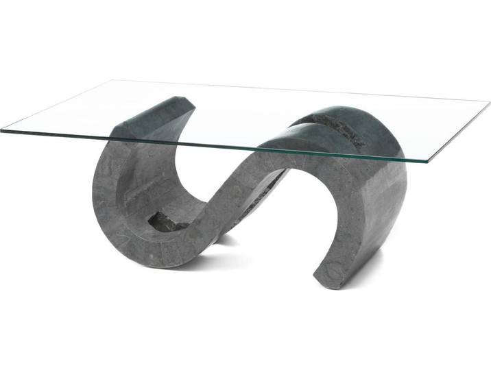 Flexus Table Basse (120X70 Transparent) En Verre Trempé Gris