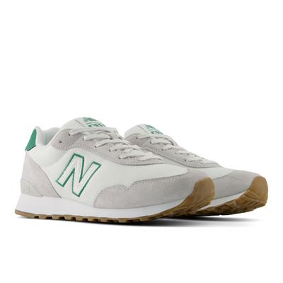 Sneaker NEW BALANCE "515", Herren, Gr. 44,5, weiß (reflection, nb 103 weiß, outfield), Leder, Textil, Schuhe Sneaker