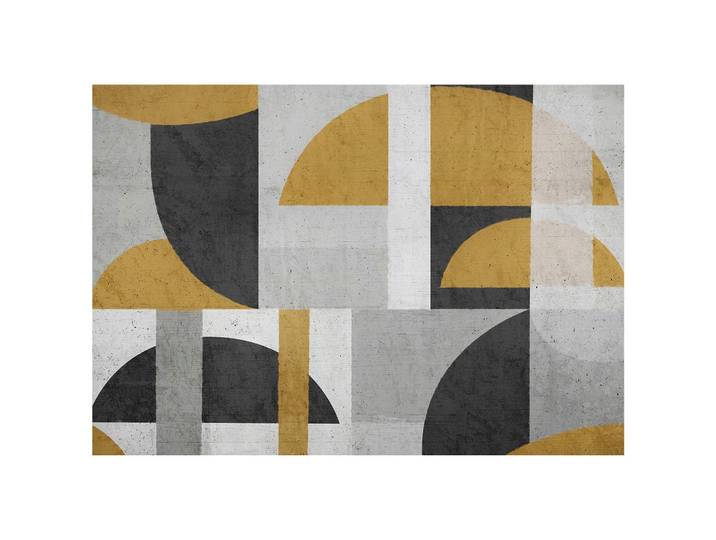 FOTOTAPETE Art Deco Abstrakt Grau 416x254 cm
