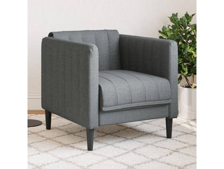 vidaXL Sessel Dunkelgrau Stoff