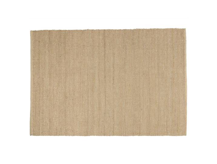 Tapis rectangulaire 300x400cm en jute et coton couleur beige
