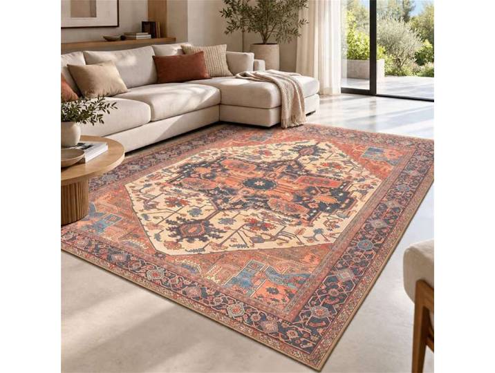 Tapis - THE WHITE STONE - Téhéran - Crème - 190x290 cm - Impression HD