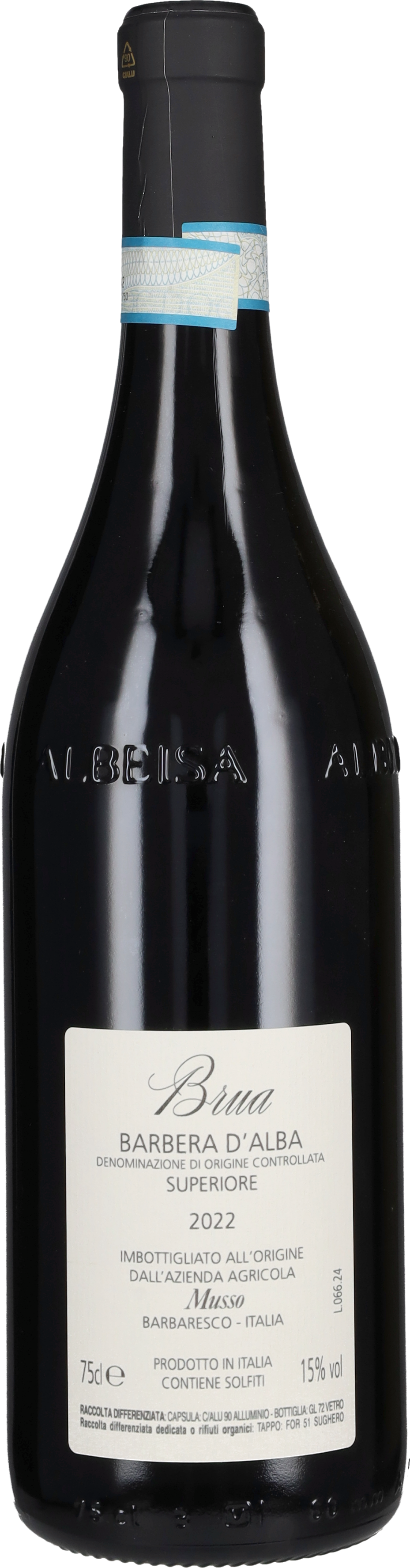 Barbera d'Alba Superiore 'Brua' Musso 2022