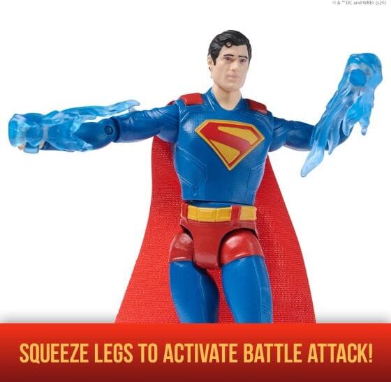 Superman 6" Superman Battle Attack Superman Feature Figure by Spin Master