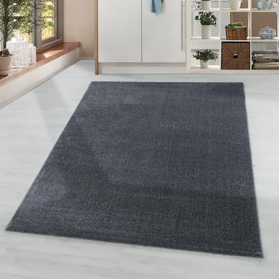 Teppich AYYILDIZ TEPPICHE "RIO 4600", grau, B:80cm H:8mm L:150cm, Polypropylen (PP), Teppiche, Teppich, Pflegeleicht / Strapazierfähig / Trend Colors/ Wohnzimmer