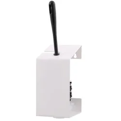 All Care MediQo-line Toilettenbürstenhalter Edelstahl weiß schwarze Nylonbürste, 2-Punktbefestigung
