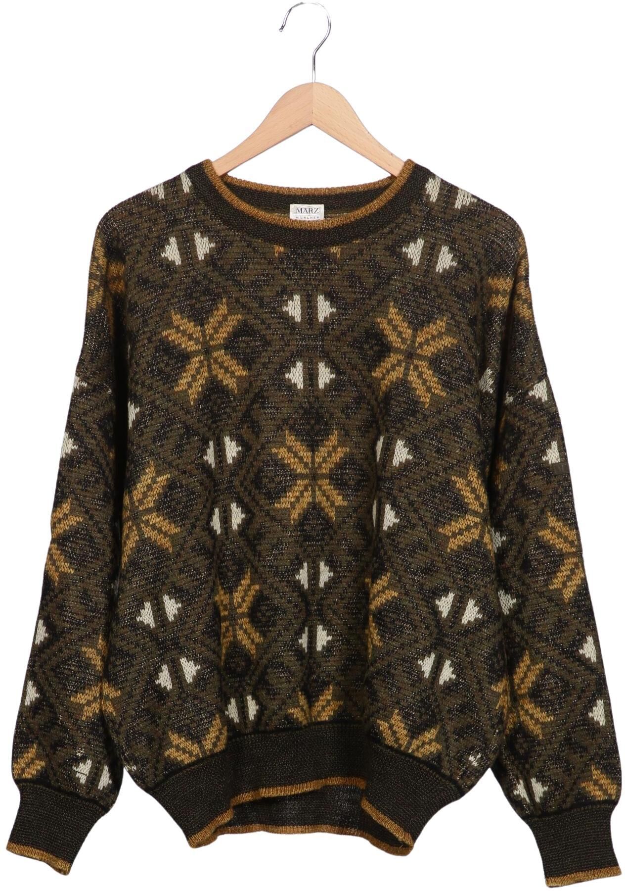 Maerz Herren Pullover, Braun, Gr. EU 56, Synthetik / Mohair / Schurwolle - Second Hand