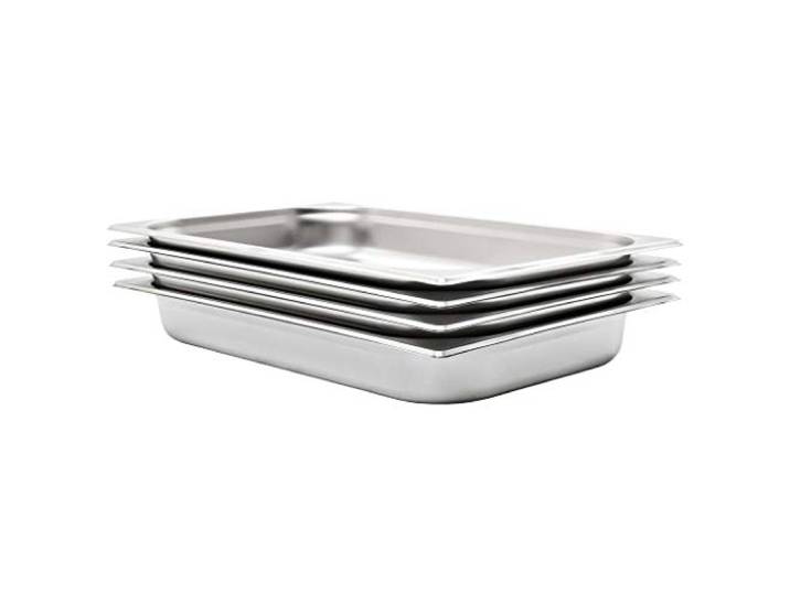 vidaXL Gastronormbakken 4 st GN 1/1 65 mm roestvrij staal