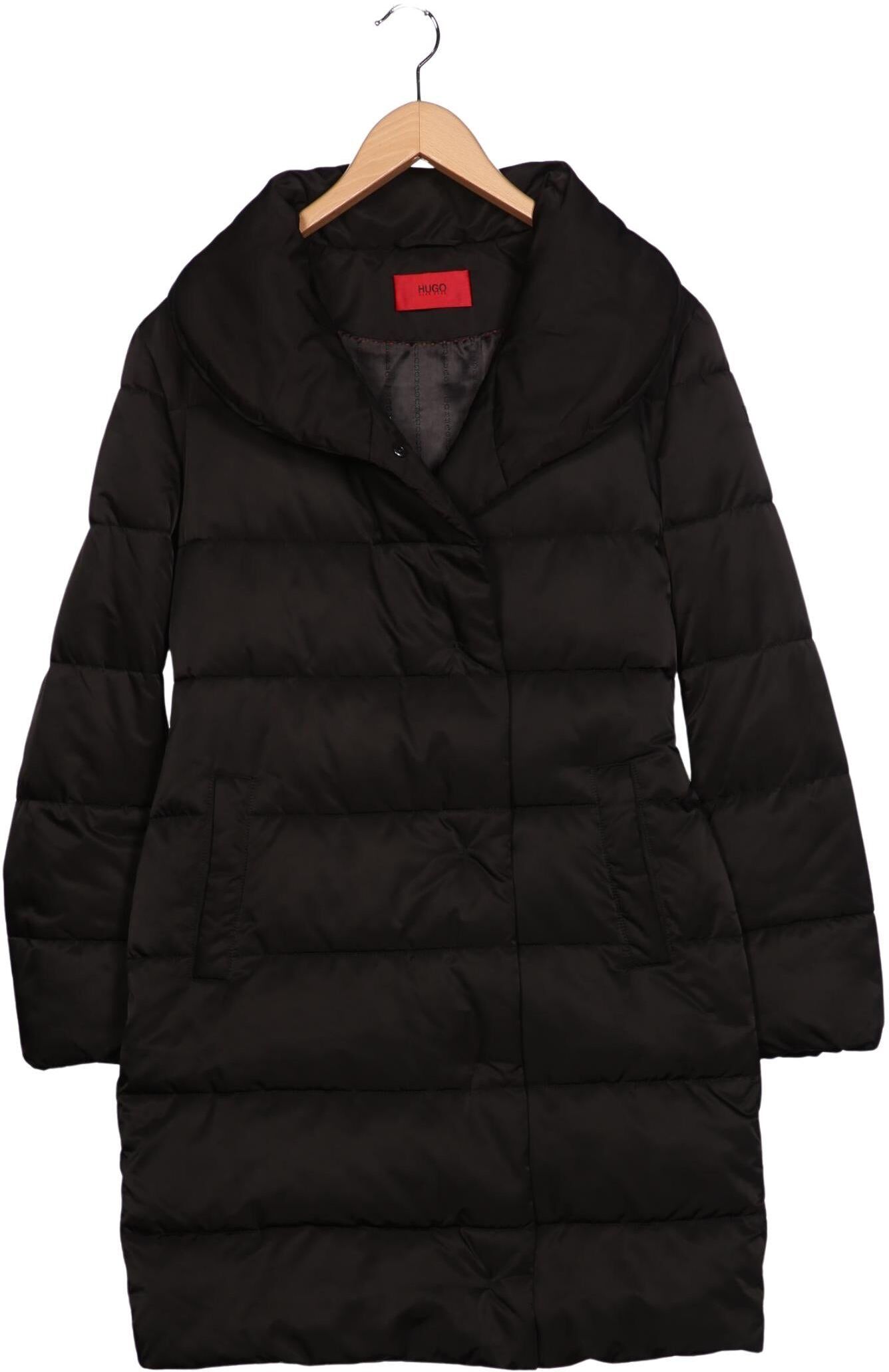 Hugo by Hugo Boss Damen Mantel, Schwarz, Gr. S, Synthetik - Second Hand