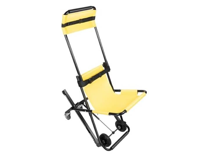 Manueller Stuhl, 350 lb, Transportstuhl, Rollstuhl, Treppenlift 159 kg Tragkraft, klappbar, verstellbare Kopfstütze Für Krankenwagen und Krankenhäuser (52 × 80 × 140 cm)