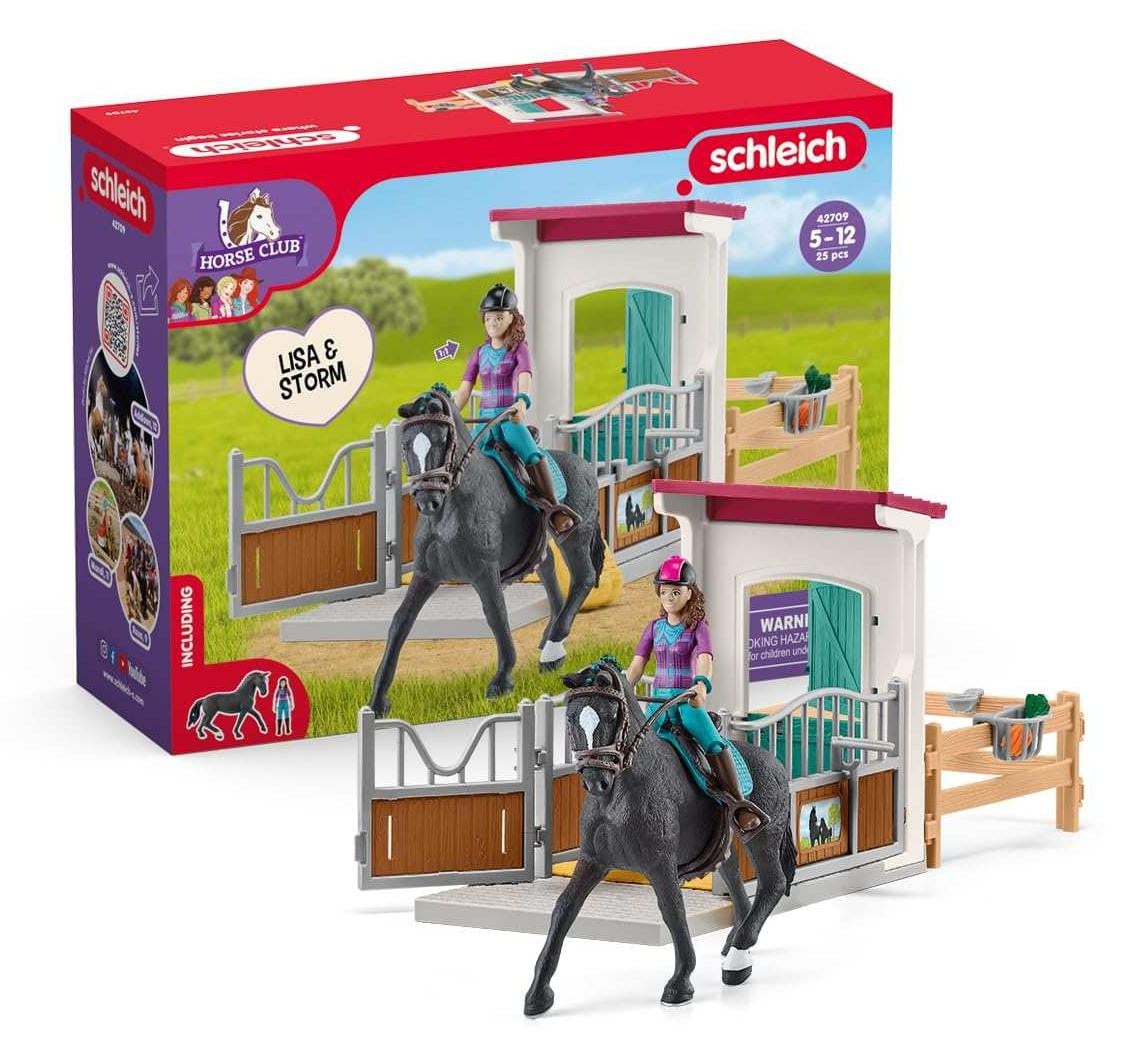 Schleich Horse Club Lisa en Storm Horse Box met paardenfiguur en accessoires 42709