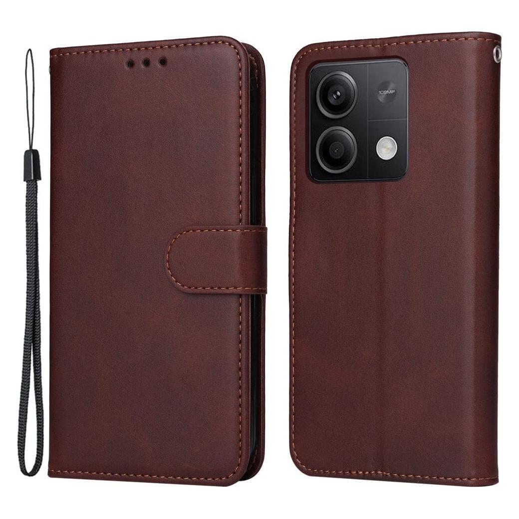 Cover-Discount Xiaomi Redmi Note 13 5G - Premium Handyhülle Etui braun (Xiaomi Redmi Note 13 5G) (660173910B)