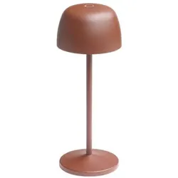Brumberg 65401123 LED-Akkutischleuchte 2,2 W, 3.000 K, IP54, rostbraun struktur
