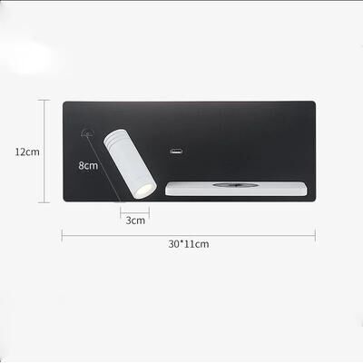 Uplift Picks Adjustable LED Reading Wall Lamp With Dual Charging a3 warm Light