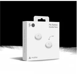 Flic Button Double Pack (Gerätespezifische Fernbedienung, Bluetooth), Fernbedienung, Weiss