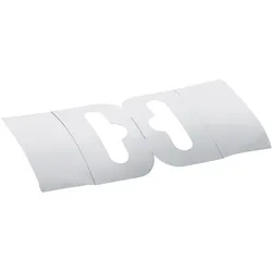 SPRINTIS Eurolochaufhänger 50 x 50 mm, selbstklebend, 500 Stück pro Rolle, praktische Aufhängelösung für den Einzelhandel und Verkaufsdisplays, PET, transparent