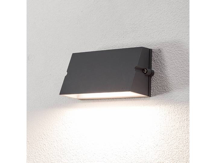 BEGA LED Außenwandleuchte 24372, schwarz, Aluminium, Modern, Wandlampe