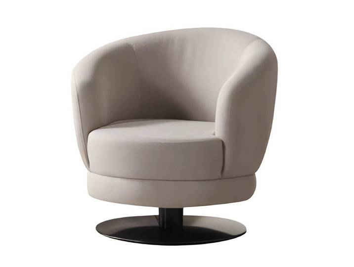 Xlmoebel Loungesessel Design Relaxsessel von XLMOEBEL in Beige, drehbar, Textilpolster (1-St., Design Relaxsessel drehbar), Made in Europa