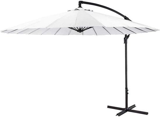 Famanu Sonnenschirm Ø 300 cm - Weiß, Aluminium